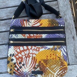 Vera Bradley triple zip crossbody bag